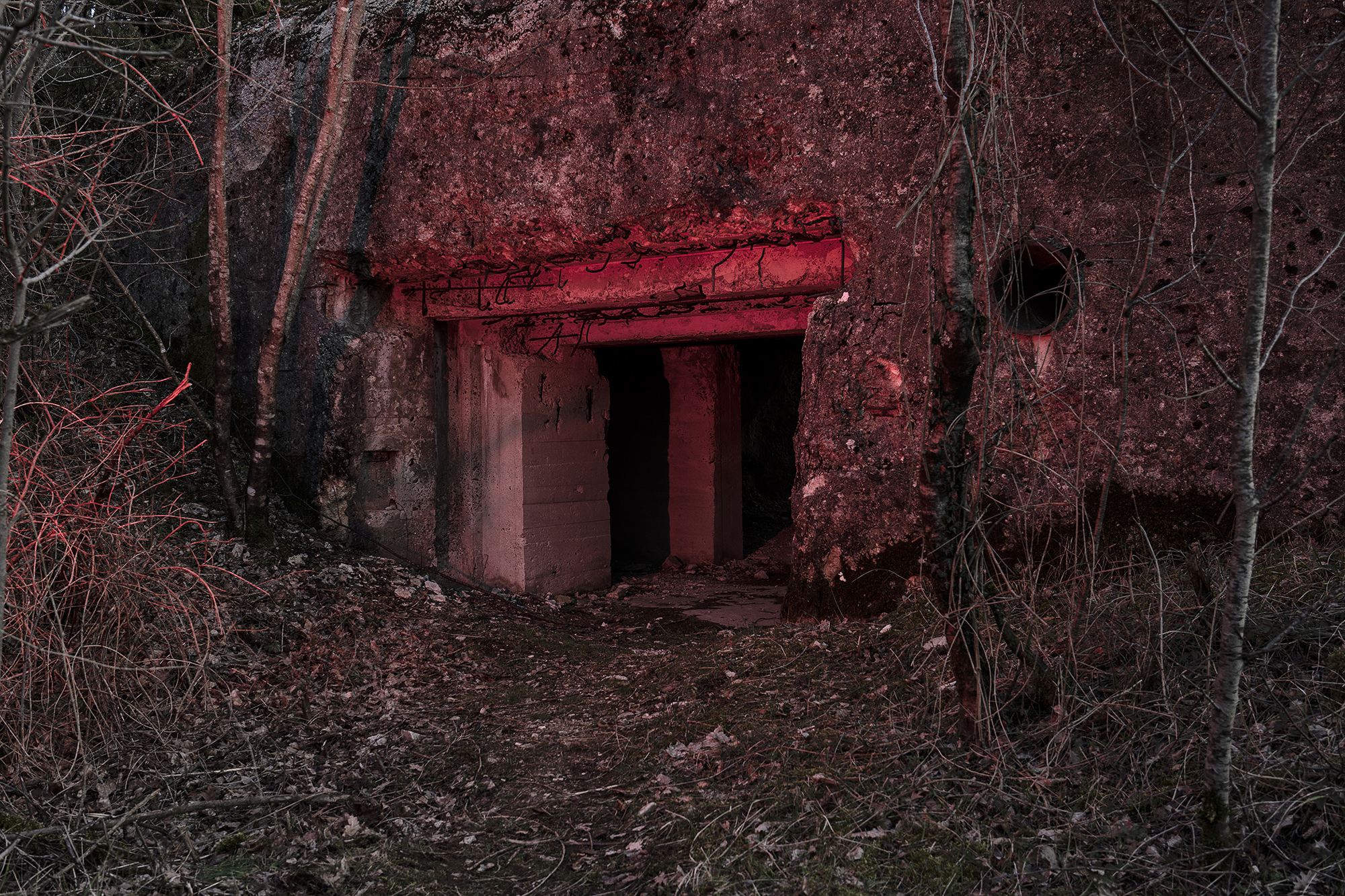 Bunker tedesco in cemento armato sulla Linea Gotica a difesa del Passo della Futa 003