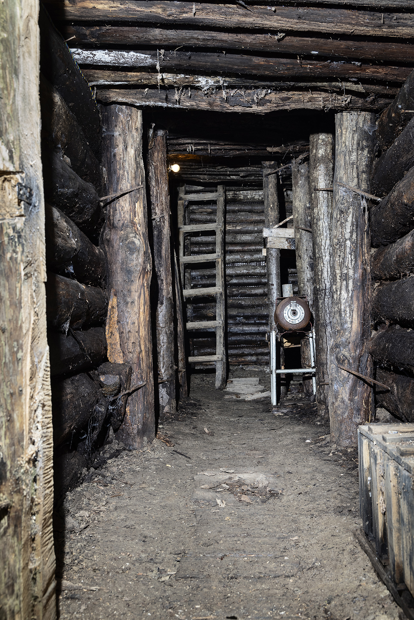Ricostruzione di un bunker tedesco sulla linea gotica nei pressi del passo del Giogo. All’interno di questa serie di bunker ogni anno vengono organizzate rievocazioni storiche con finalità didattiche. 018